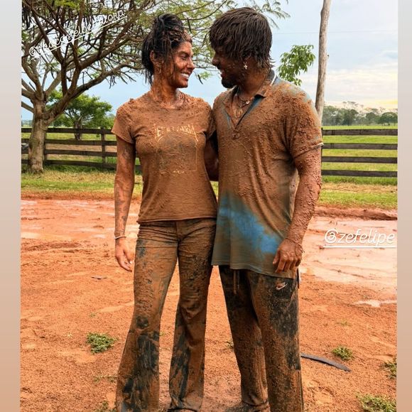 Mãe de Zé Felipe, Poliana Rocha amou a diversão do filho e publicou uma mensagem para Zé e Ana nas redes sociais