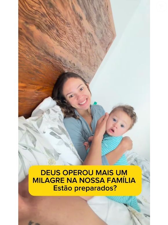 Filho de Henrique Maderite postou vídeo ao lado da mulher e do filho ao revelar que será pai pela 2ª vez