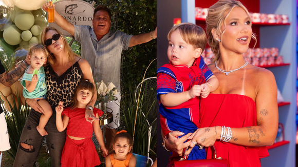 Rolou climão? Após Leonardo faltar à festa de José Leonardo, Poliana Rocha se pronuncia: ‘Não me sinto...’