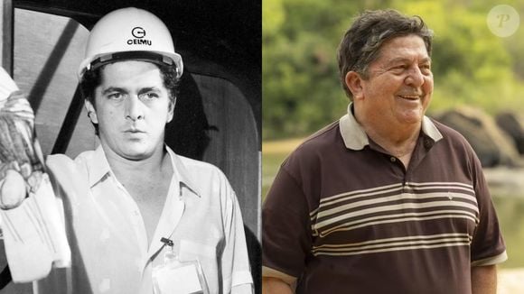 Antes e depois de Stepan Nercessian: à esquerda, vemos o ator em 'Selva de Pedra' (1986). Em 'Coração Acelerado', ele é Eliomar Sampaio, um pai que carrega mágoas antigas