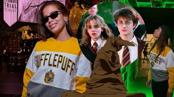 Anitta é da casa Lufa-Lufa? Look da cantora em parque de Harry Potter gera discussões entre fãs da saga