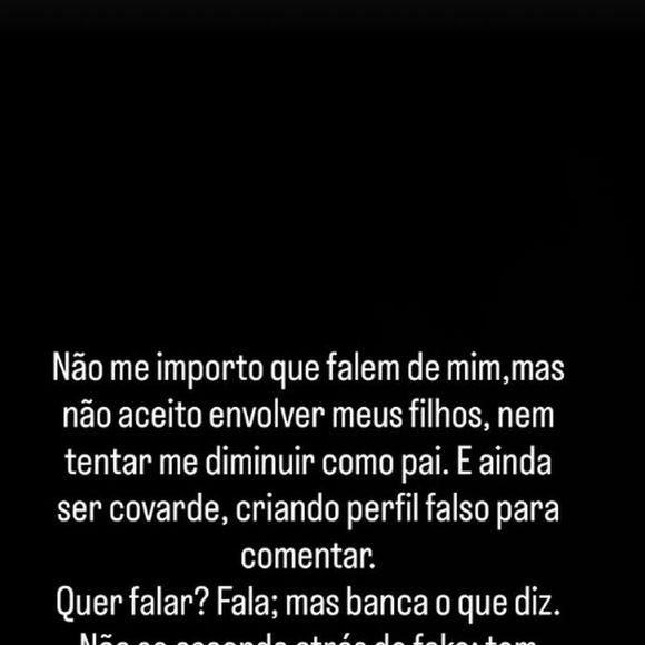 Zé Felipe se manifestou após ter sua paternidade criticada por internautas