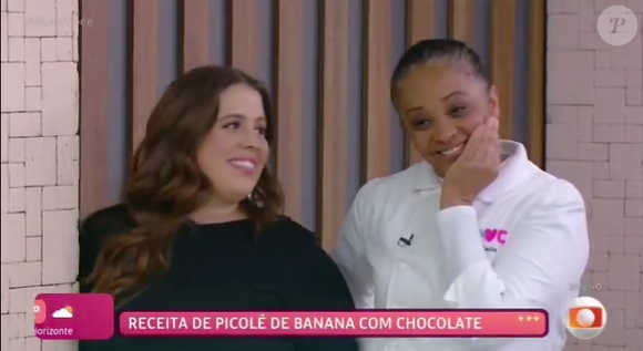 Sobrou até para Maria, cozinheira do ‘Mais Você’ há 25 anos. ‘Maria tá com uma carinha, tá com uma vontade’, brincou Louro Mané