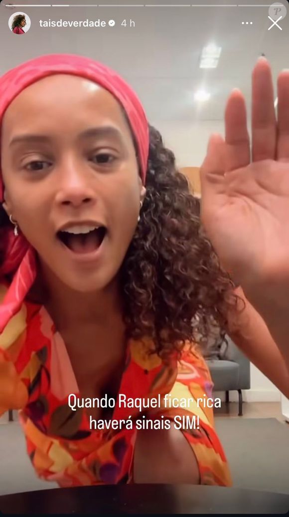 'Quando Raquel ficar rica, haverá sinais': frase de Taís Araújo nas redes viraliza entre fãs da novela.