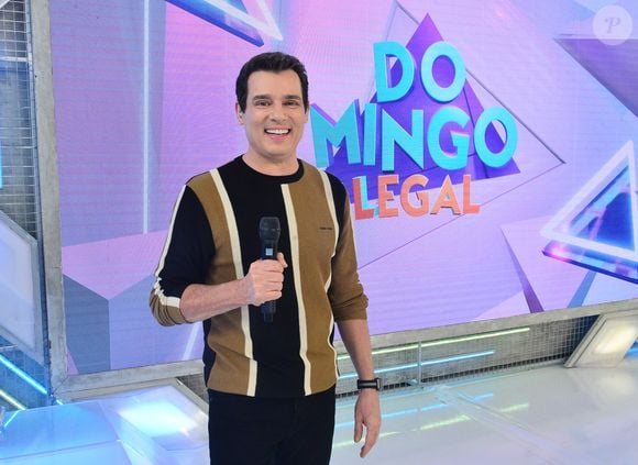 Celso Portiolli é apresentador do 'Domingo Legal', do SBT
