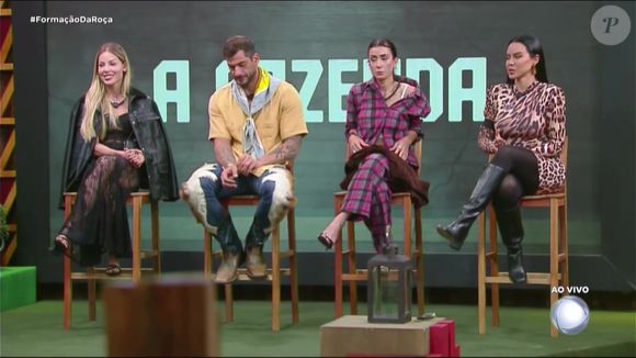 Sary, Nizam, Michelle e Tamires estão na 5ª Roça de A Fazenda 17