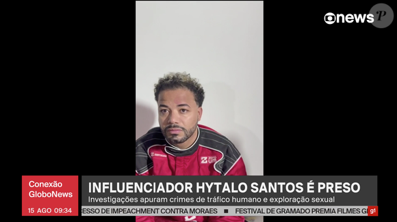 Hytalo Santos teve um vídeo divulgado do momento de sua prisão