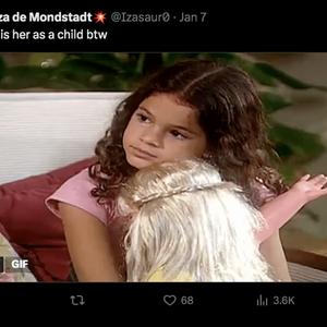 Depois que foi rebatido pro internautas, que mostraram Bruna Marquezine ainda criança, ele não recuou: "Meninos também podem ter cabelo grande, mas ok"