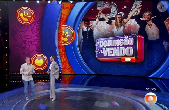 Ana Paula Renault esteve com Luciano Huck no 'Domingão' logo após deixar o 'BBB 26'