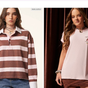 Entre as 42 peças da coleção de Rafa Justus estão vestidos, blusas, tops, bodies, calças, shorts, jeans, jardineiras, macacões e macaquinhos