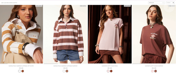 Entre as 42 peças da coleção de Rafa Justus estão vestidos, blusas, tops, bodies, calças, shorts, jeans, jardineiras, macacões e macaquinhos