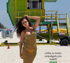 Maisa Silva usou biquíni por baixo de vestido verde e amarelo com transparência
