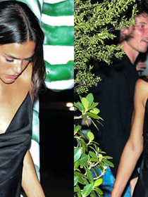 Slip dress míni, sandália elegante e bolsa importada: o look preto de Bruna Marquezine em jantar com Shawn Mendes parece básico, mas é mais caro do que você pensa