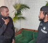 Kanye West em entrevista para o podcast do DJ Akademiks, no YouTube.