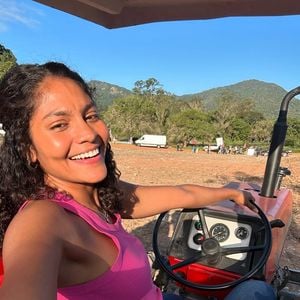 Barbara Reis foi a protagonista Aline da novela 'Terra e Paixão', da TV Globo