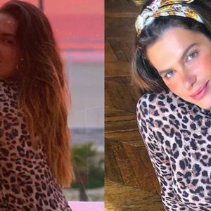 Mariana Goldfarb não esconde que a blusa de oncinha é a sua queridinha