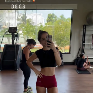 Maia magra, Mel Maia mostrou os bastidores de um dia de treino com sua personal trainer