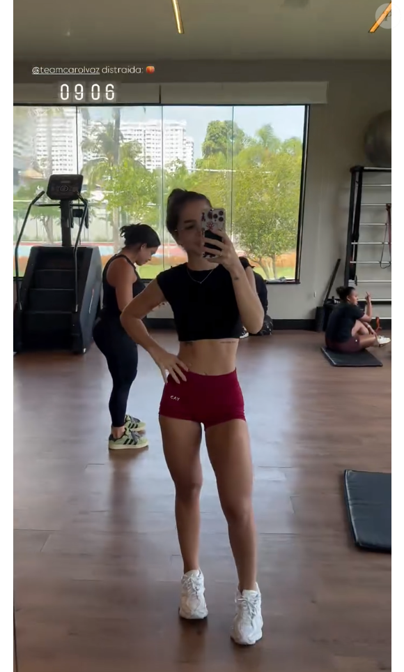 Maia magra, Mel Maia mostrou os bastidores de um dia de treino com sua personal trainer
