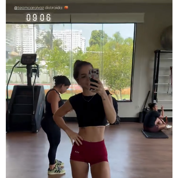 Maia magra, Mel Maia mostrou os bastidores de um dia de treino com sua personal trainer
