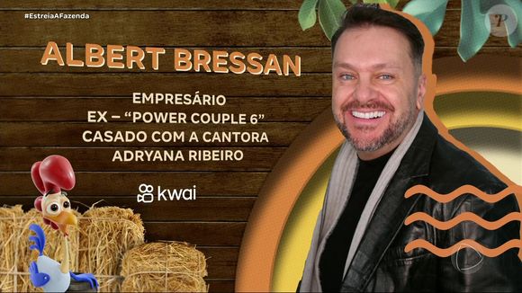 Albert Bressan (54 anos na Fazenda 16): Empresário e ex-"Power Couple", chegou com experiência em realities