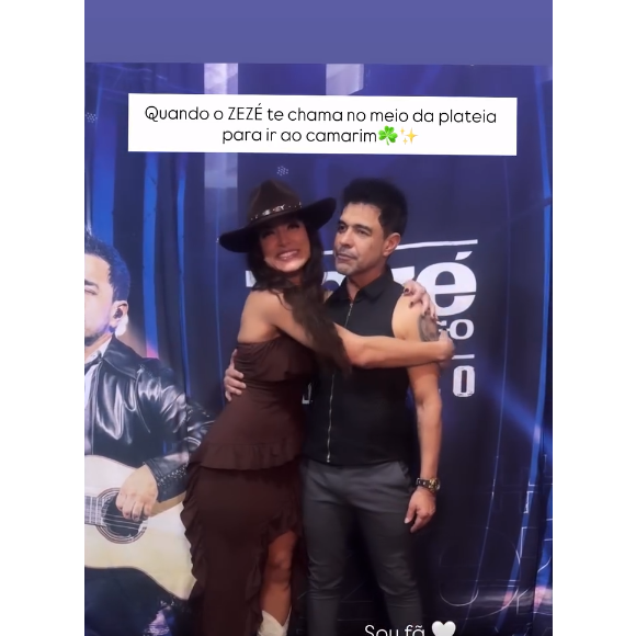 A fã que aparece no vídeo com Zezé Di Camargo é a estudante de Medicina Julyenne Ribeiro