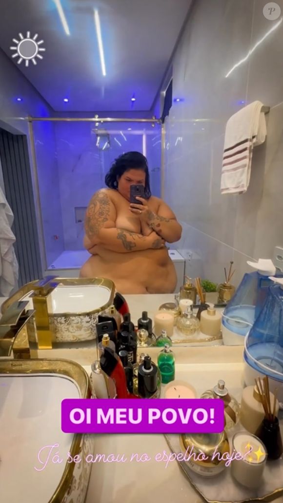 Thais Carla nunca viu problema em posar nua nas redes sociais, mas sempre tapou suas partes íntimas