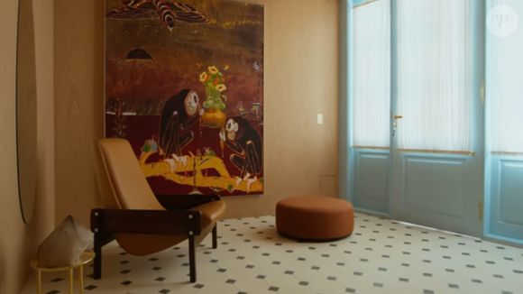 Hall de entrada na casa de Isa Scherer, filha do ex-nadador Fernando Scherer, o Xuxa