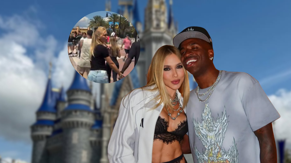 Agora é descansar? Após derrota da Seleção, Vini Jr. e Virgínia são flagrados de mãos dadas na Disney; veja vídeo