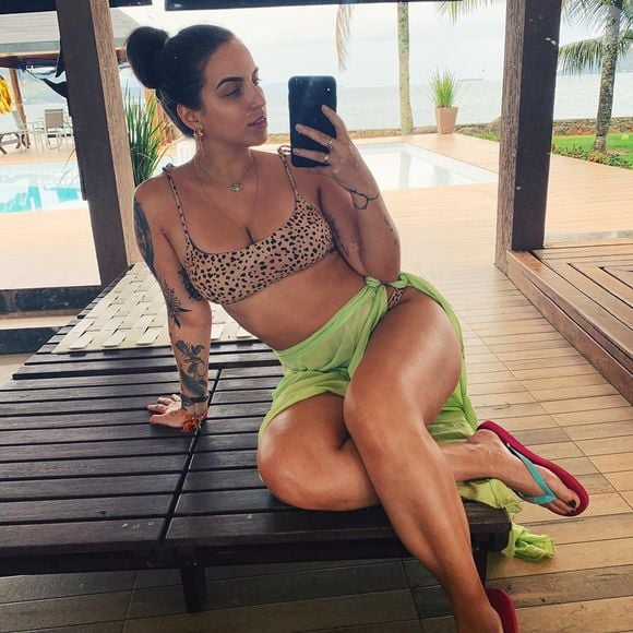 Bruna Unzueta tinha um corpo bem definido e pernas torneadas