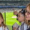 Filha de Virgínia e Zé Felipe, Maria Flor se confunde ao falar nome do namorado da mãe, Vini Jr., em jogo de futebol do Real Madrid
