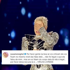 Xuxa se irritou com os comentários de Andréa Sorvetão