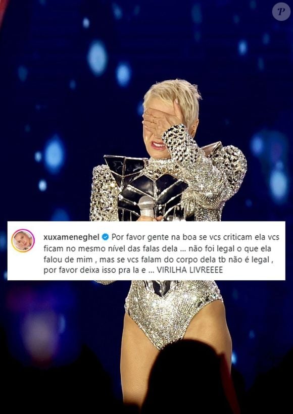Xuxa se irritou com os comentários de Andréa Sorvetão