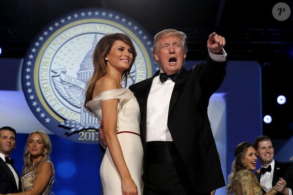 2017: Donald Trump, já presidente dos Estados Unidos, em um evento de gala