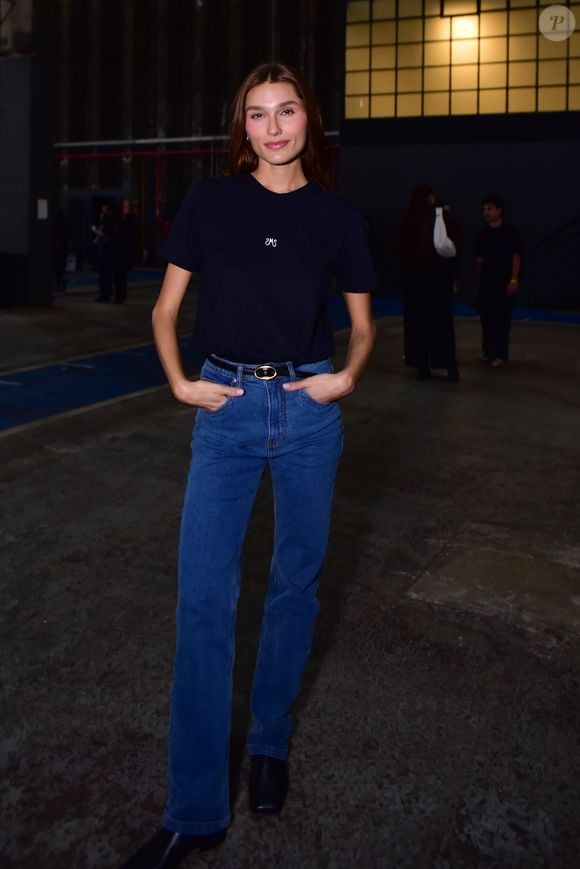 Sasha Meneghel lançou a nova coleção de inverno da Mondepars nesta quarta-feira (27), em São Paulo
