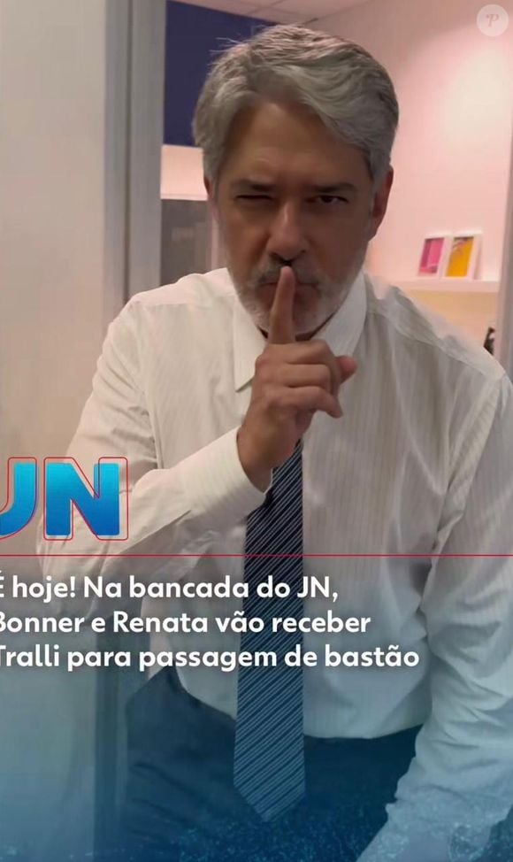 'Está que não se aguenta de tanta alegria': Bonner se despede do JN com leveza e bom humor