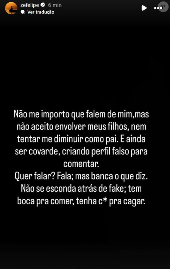 Zé Felipe desabafou em sua rede social