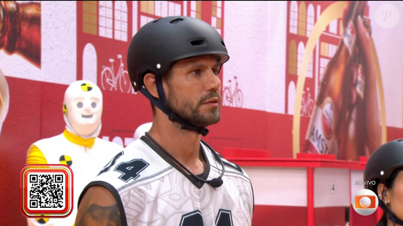 Prova do Líder no BBB 26: havia ainda regras claras de eliminação: usar a chopeira do vizinho, invadir a raia de outra dupla ou atrapalhar alguém de propósito poderia tirar o participante da disputa