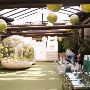 Verde predominou na decoração da festa de Vicky, filha de Roberto Justus e Ana Paula Siebert