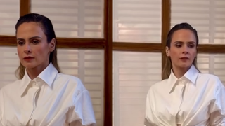 Milionária, Ana Paula Renault exibe look off white de R$ 2,8 mil no ‘Mais Você’; mineira apostou novamente em grife brasileira. Fotos!