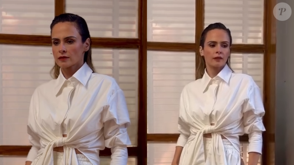 Milionária, Ana Paula Renault exibe look off white de R$ 2,8 mil no ‘Mais Você’; mineira apostou novamente em grife brasileira. Fotos!