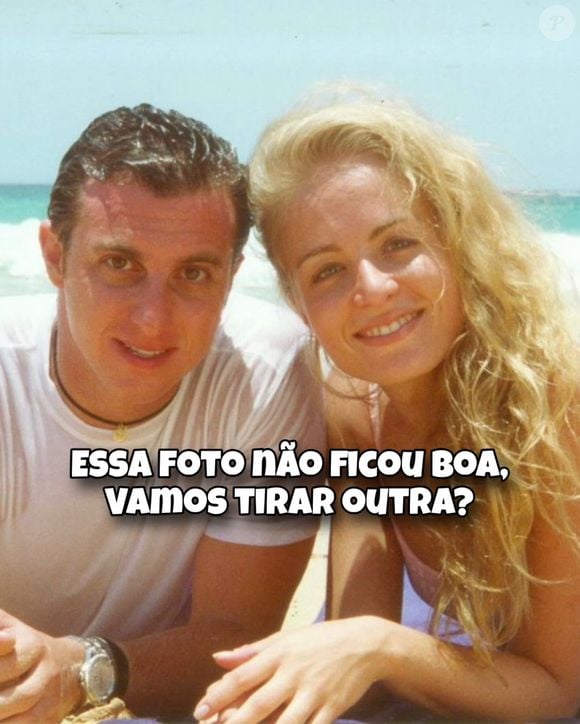 Para comemorar o aniversário de Luciano Huck, Angélica resgatou fotos antigas ao lado do marido