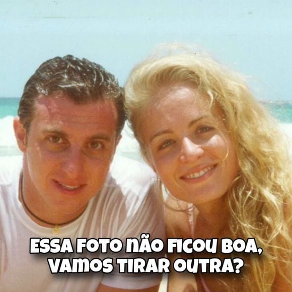 Para comemorar o aniversário de Luciano Huck, Angélica resgatou fotos antigas ao lado do marido