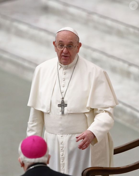 2020: Papa Francisco durante a audiência com os funcionários do Estado da Cidade do Vaticano