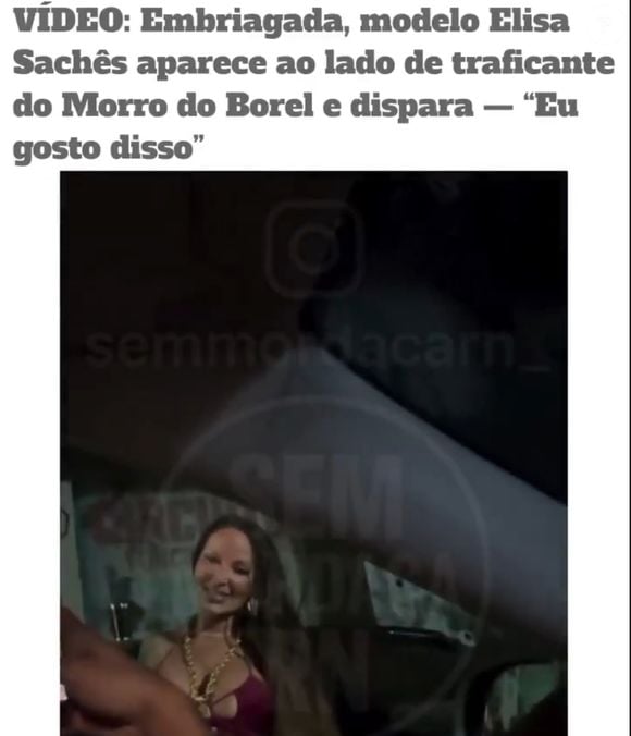 Elisa Sanches, rainha da Império da Tijuca para o carnaval 2026, tem conversa com suposto chefe do Morro do Borel: 'Gosto de quem m*** bem'