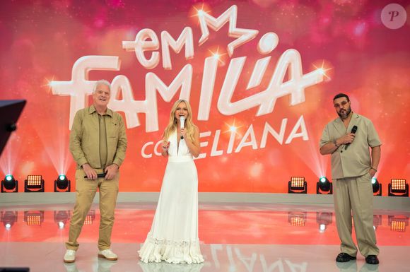 Eliana recebe Pedro Bial e Belo em seu primeiro programa 'Em Família com Eliana', no ar em 15 de março de 2026