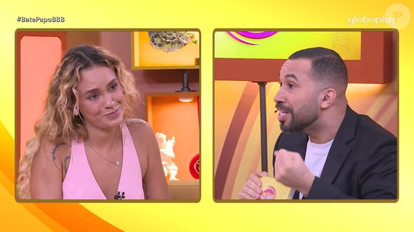 Sarah Andrade ficou cara a cara com Gil do Vigor, que participou do 'BBB 21' com ela, após ser eliminada com rejeição do 'BBB 26'