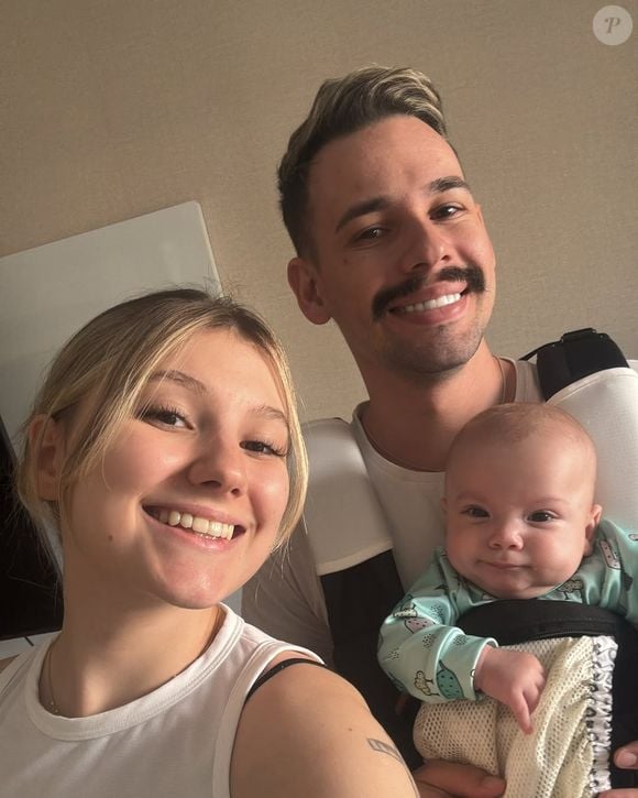 Isabel Veloso está casada com Lucas Borba e casal é pai de Arthur, de 5 meses