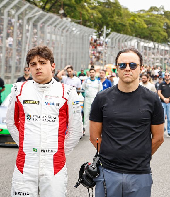 Felipe Massa prestigiou corrida do filho Pipo Massa, de 16 anos