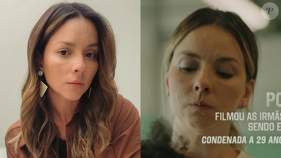 Poliana em 'Tremembé', que representa Luciana Olberg, condenada por filmar o estupro das irmãs, foi vivida por Letícia Tomazella