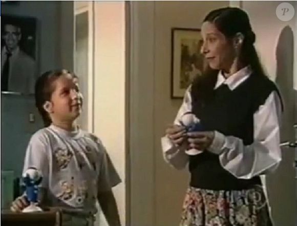 Bia Nunnes ao lado de Ingrid Fridman na novela História de Amor